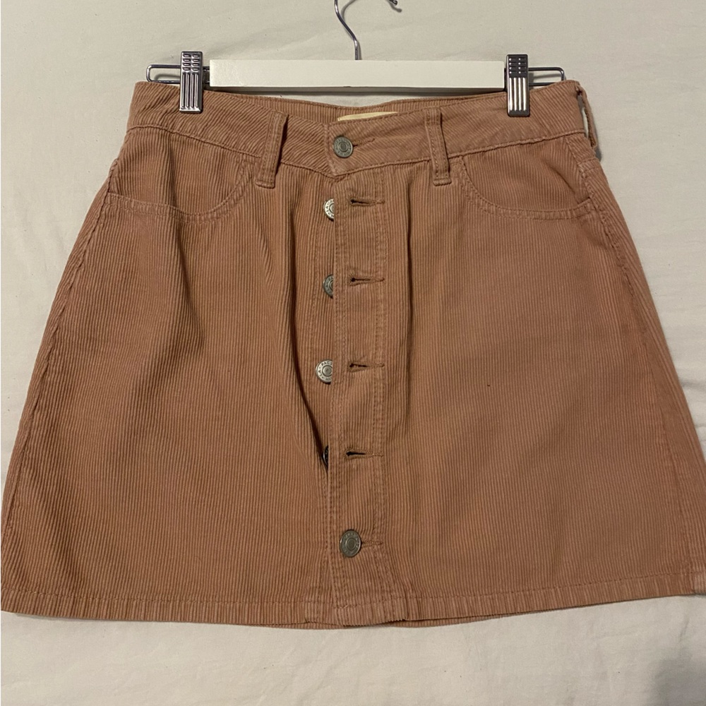 PacSun light pink/beige corduroy skirt!!